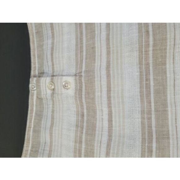 L.L.Bean Women's 3/4 Sleeves Striped Linen Tunic Top Size XL - Picture 10 of 10
